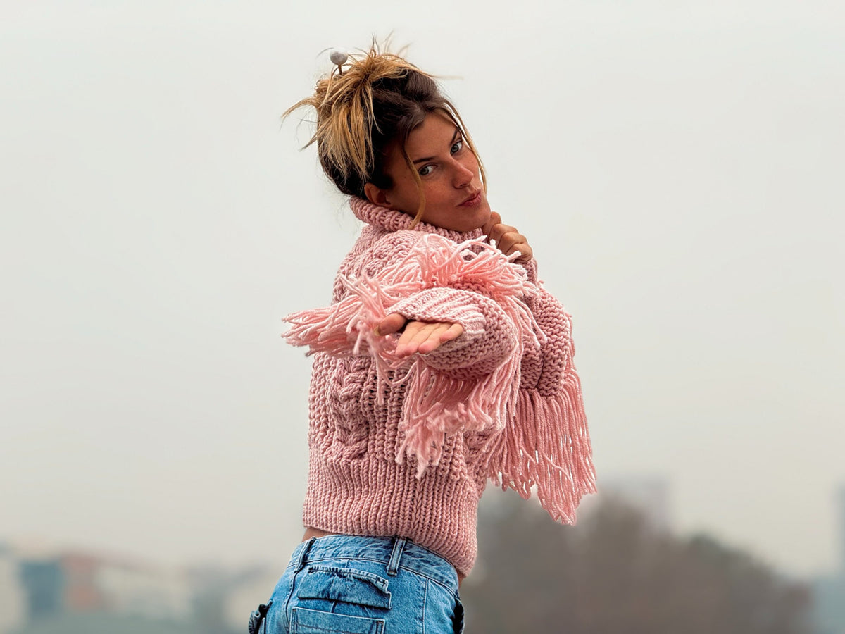 Lagerta džemper – Roze